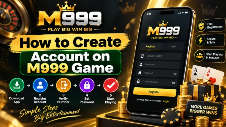 How to Create an account on M999 Game Logo
